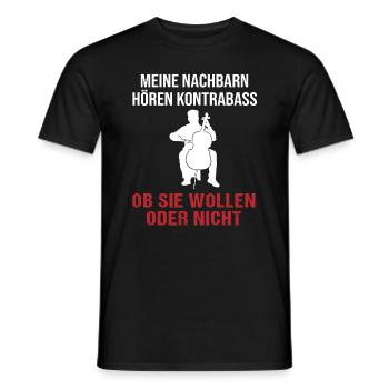 Neighborhood Bass Concert Guaranteed - Men's T-Shirt - black - Front - AI Model Male 178 light (178cm)