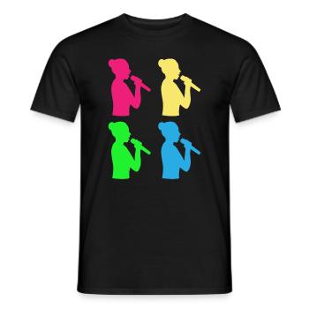 Bunte Chor Vielfalt Gesang - Geschenk - Männer T-Shirt - Schwarz - Vorne - AI Model Male 178 light (178cm)