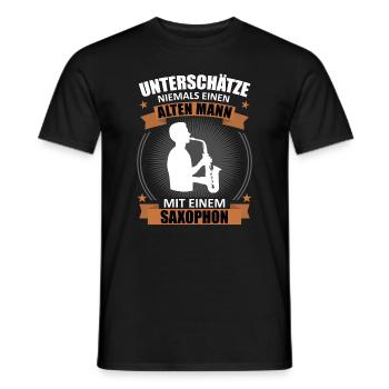 Alto, Wise, Saxophone – Inégalé - T-shirt homme - noir - Devant - AI Model Male 178 light (178cm)