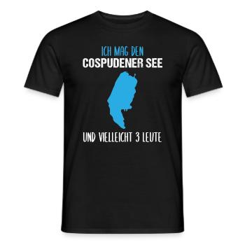 Cospudener See Mein Lieblingsort - Männer T-Shirt - Schwarz - Vorne - AI Model Male 178 light (178cm)
