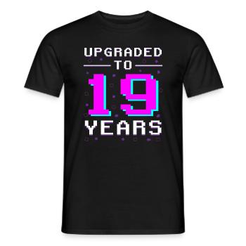 Gamer Année 19 : Maître du jeu rétro - T-shirt homme - noir - Devant - AI Model Male 178 light (178cm)