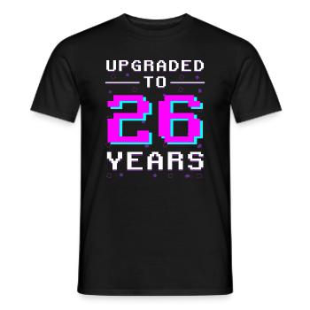 Reached Level 26 - Gaming Progress - Men's T-Shirt - black - Front - AI Model Male 178 light (178cm)