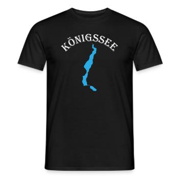 Königssee Silhouette - Pure nature enjoyment - Men's T-Shirt - black - Front - AI Model Male 178 light (178cm)