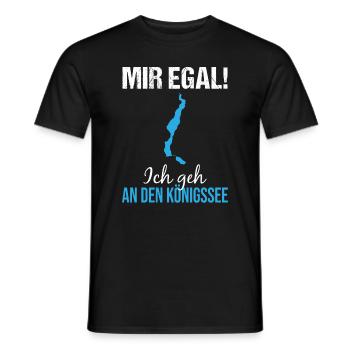 Königssee Decision - ! - Men's T-Shirt - black - Front - AI Model Male 178 light (178cm)