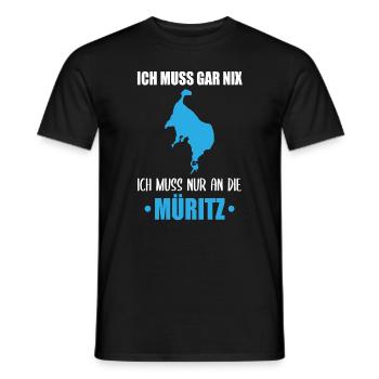 Müritz Necessity - Nothing Else Matters - Men's T-Shirt - black - Front - AI Model Male 178 light (178cm)