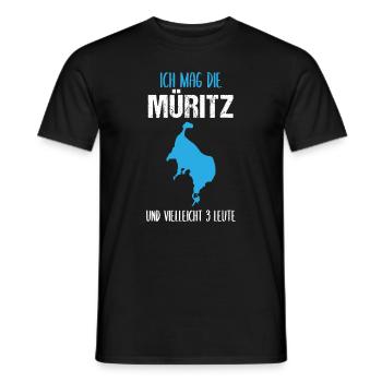 Müritz & 3 Friends - C’est tout ce qu’il faut ! - T-shirt homme - noir - Devant - AI Model Male 178 light (178cm)