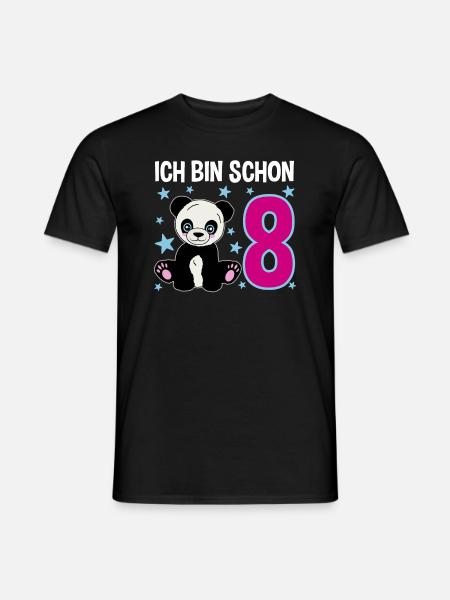 Eight Years – Panda Strong Day - Men's T-Shirt - black
