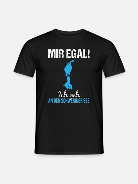 Lake Schwerin is calling - Men's T-Shirt - black