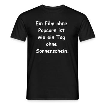 Affiche de soirée cinéma - T-shirt homme - noir - Devant - AI Model Male 178 light (178cm)