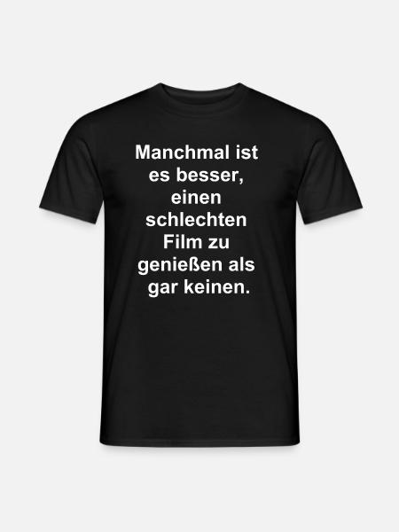 Bad Movie Night - Men's T-Shirt - black