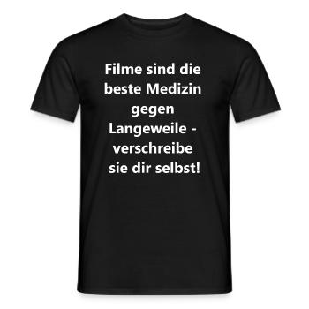 Movie Therapy - Männer T-Shirt - Schwarz - Vorne - AI Model Male 178 light (178cm)