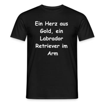 Heartfelt gift for dog owners - Men's T-Shirt - black - Front - AI Model Male 178 light (178cm)