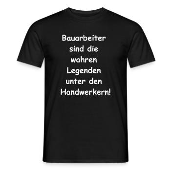 Cadeau pour un ouvrier du bâtiment - T-shirt homme - noir - Devant - AI Model Male 178 light (178cm)