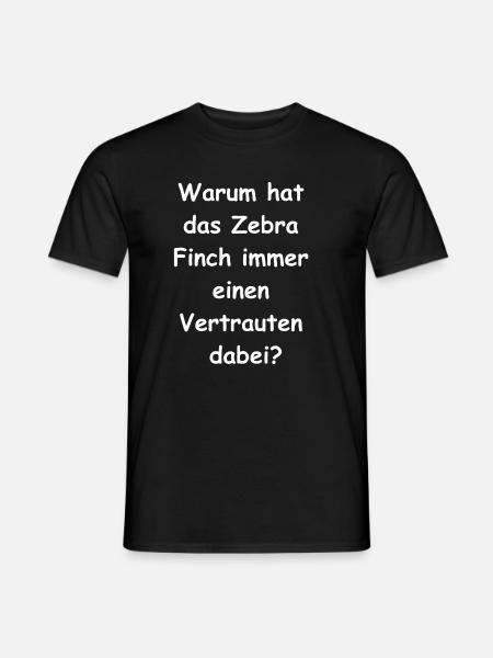 Zebra Finch Gift - Men's T-Shirt - black