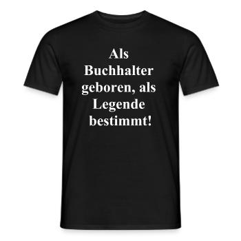 Comptable légendaire - Grand cadeau - T-shirt homme - noir - Devant - AI Model Male 178 light (178cm)