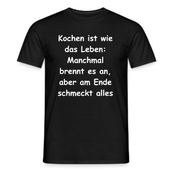 Cadeau plaisir de cuisine - T-shirt homme - noir - Devant - AI Model Male 178 light (178cm)