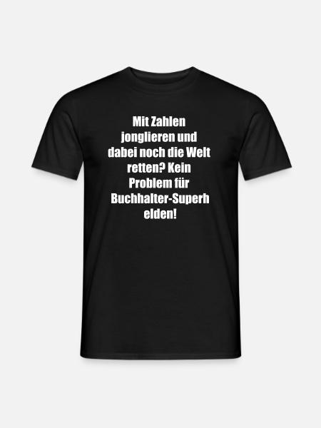 Cadeau de super-héros comptable - T-shirt homme - noir
