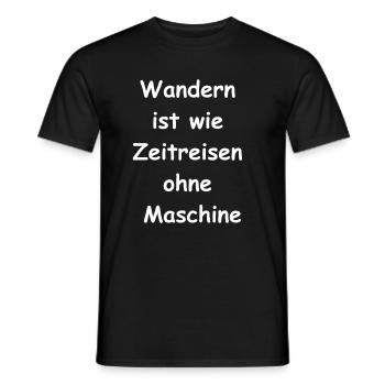 Zeitreise Geschenk - Männer T-Shirt - Schwarz - Vorne - AI Model Male 178 light (178cm)