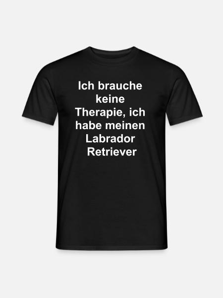 Labrador Therapy Gift - Men's T-Shirt - black