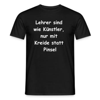 Cadeau de la passion de l’enseignant - T-shirt homme - noir - Devant - AI Model Male 178 light (178cm)