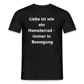 Lustiges Hamstergeschenk - Männer T-Shirt - Schwarz - Vorne - AI Model Male 178 light (178cm)