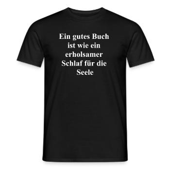 Geschenk für Leseratten - Männer T-Shirt - Schwarz - Vorne - AI Model Male 178 light (178cm)