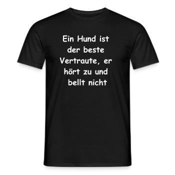 Mein treuer Begleiter - Männer T-Shirt - Schwarz - Vorne - AI Model Male 178 light (178cm)