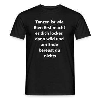 Cadeau pour fêtards - T-shirt homme - noir - Devant - AI Model Male 178 light (178cm)