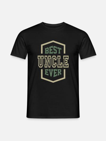 Bester Onkel - Männer T-Shirt - Schwarz