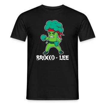 Brocco Lee Broccoli Meme - T-shirt homme - noir - Devant - AI Model Male 178 light (178cm)