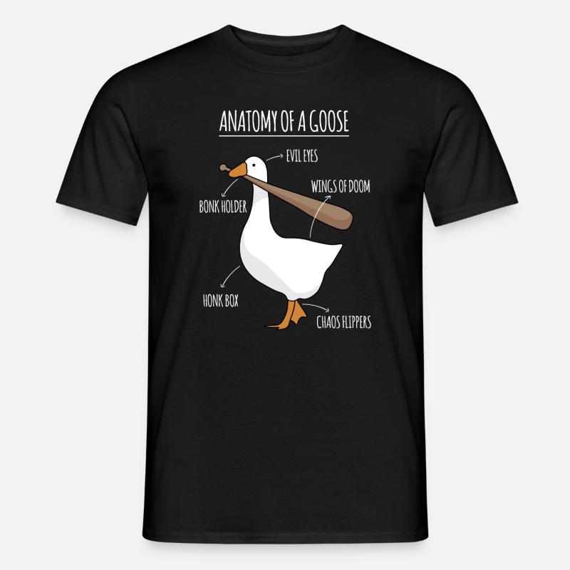 Anatomie Einer Gans Meme - Männer T-Shirt - Schwarz