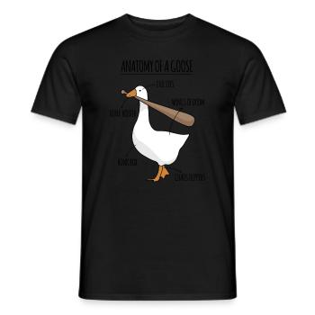 Anatomie Einer Gans Meme - Männer T-Shirt - Schwarz - Vorne - AI Model Male 178 light (178cm)
