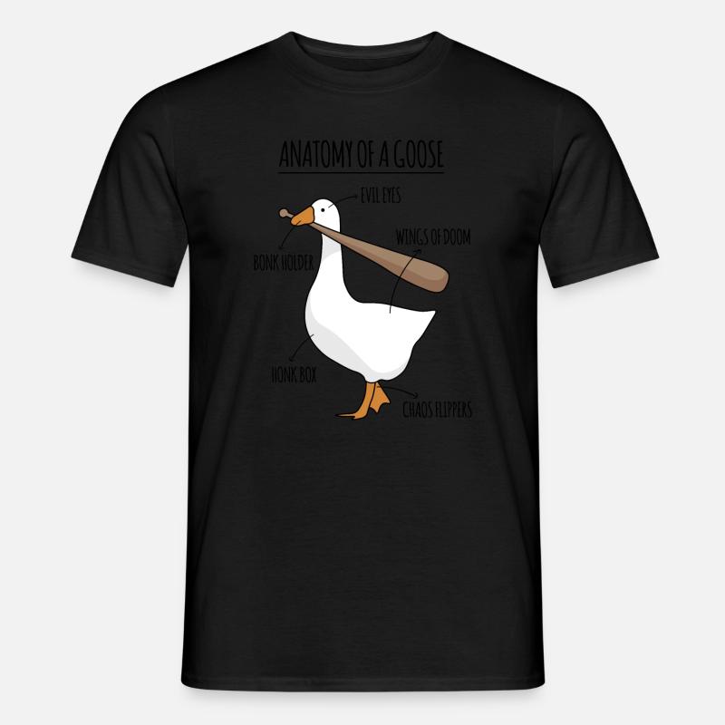 Anatomie Einer Gans Meme - Männer T-Shirt - Schwarz