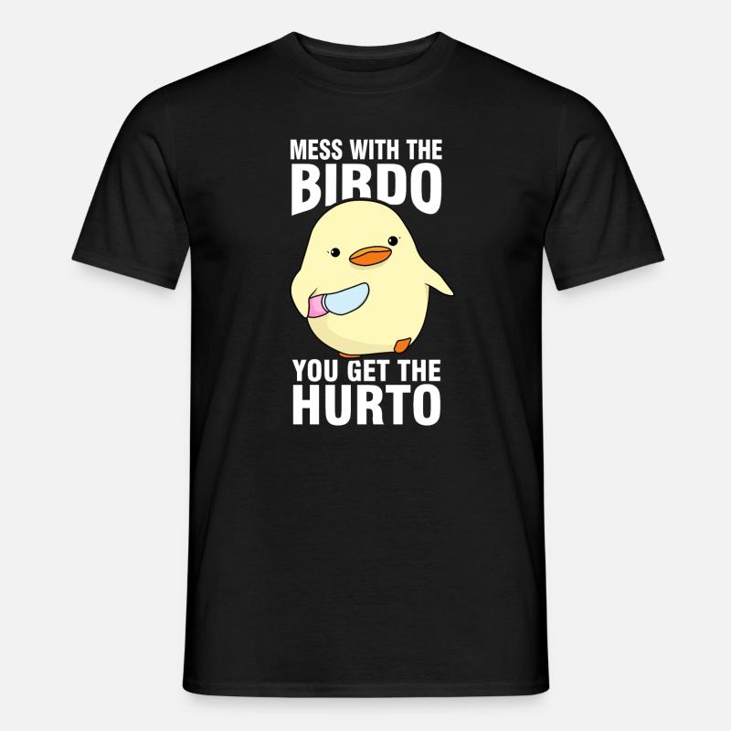 Vogel Meme - Männer T-Shirt - Schwarz