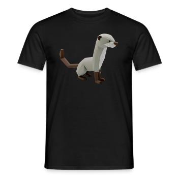 Polygon Frettchen - Männer T-Shirt - Schwarz - Vorne - AI Model Male 178 light (178cm)