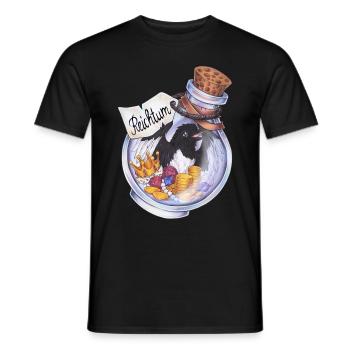 Potion Elster Vogel Münzen Geld Schatz Reichtum - Männer T-Shirt - Schwarz - Vorne - AI Model Male 178 light (178cm)
