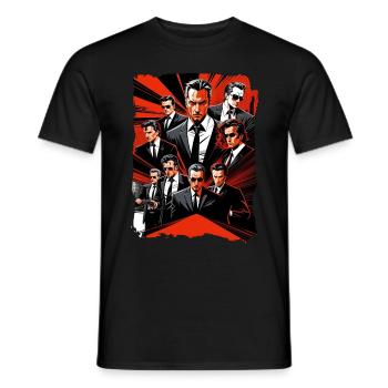 Cartoon-Gangster - Männer T-Shirt - Schwarz - Vorne - AI Model Male 178 light (178cm)