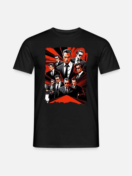Cartoon Gangster - Men's T-Shirt - black