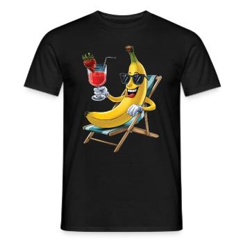 Banana - Männer T-Shirt - Schwarz - Vorne - AI Model Male 178 light (178cm)
