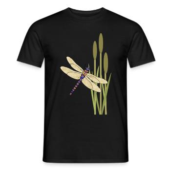 Libellule - T-shirt homme - noir - Devant - AI Model Male 178 light (178cm)