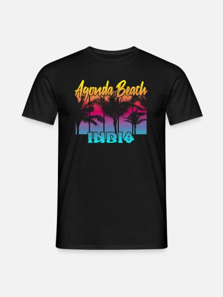 Agonda Beach India - Männer T-Shirt - Schwarz
