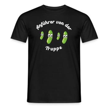 Anführer der Truppe - Männer T-Shirt - Schwarz - Vorne - AI Model Male 178 light (178cm)