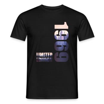 1969. Idée d’anniversaire de t-shirt en édition limitée - T-shirt homme - noir - Devant - AI Model Male 178 light (178cm)