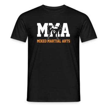 MMA SHIRT - Männer T-Shirt - Schwarz - Vorne - AI Model Male 178 light (178cm)