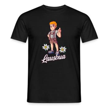 Lausbua - Männer T-Shirt - Schwarz - Vorne - AI Model Male 178 light (178cm)