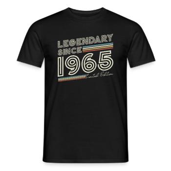 Legendary since 1965 vintage birthday - Men's T-Shirt - black - Front - AI Model Male 178 light (178cm)