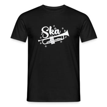 Ska Trumpet Swing Jazz Music Style - Men's T-Shirt - black - Front - AI Model Male 178 light (178cm)