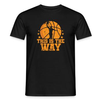 C’est la façon dont Basketball America USA - T-shirt homme - noir - Devant - AI Model Male 178 light (178cm)