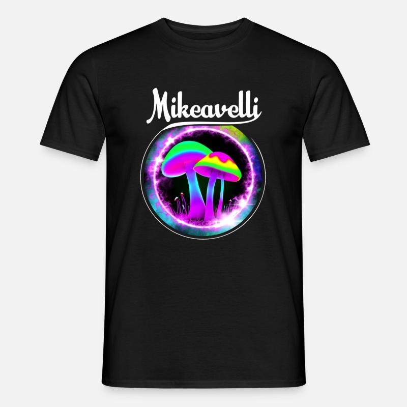Mikeavelli Pilz - Männer T-Shirt - Schwarz