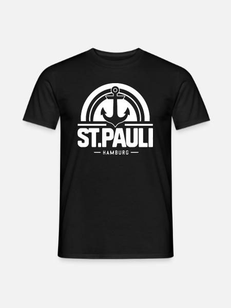 St Pauli Souvenir Hamburg Andenken St. Pauli - Männer T-Shirt - Schwarz